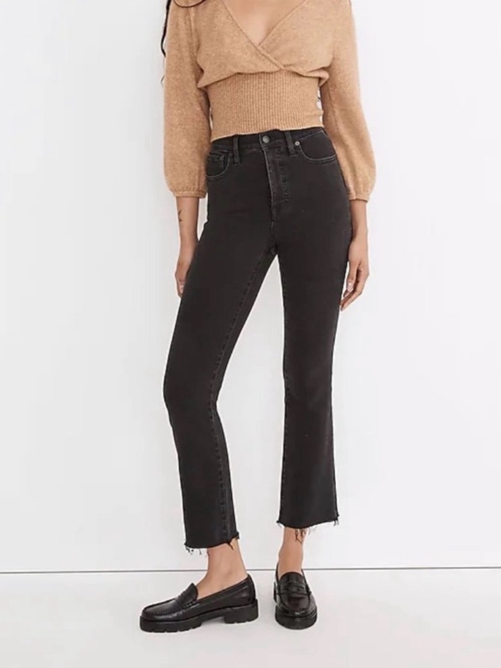 Madewell Women’s Black Cali Demi-Boot Size 29T Jeans